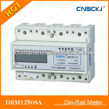 DRM1250SA Three Phase Din-rail Electronic Watt-hour Meter